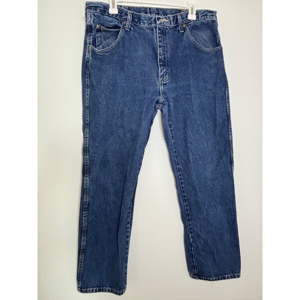 Wrangler Five Star Premium Denim Mens Regular Fit Straight Leg Jeans Blue 34x30